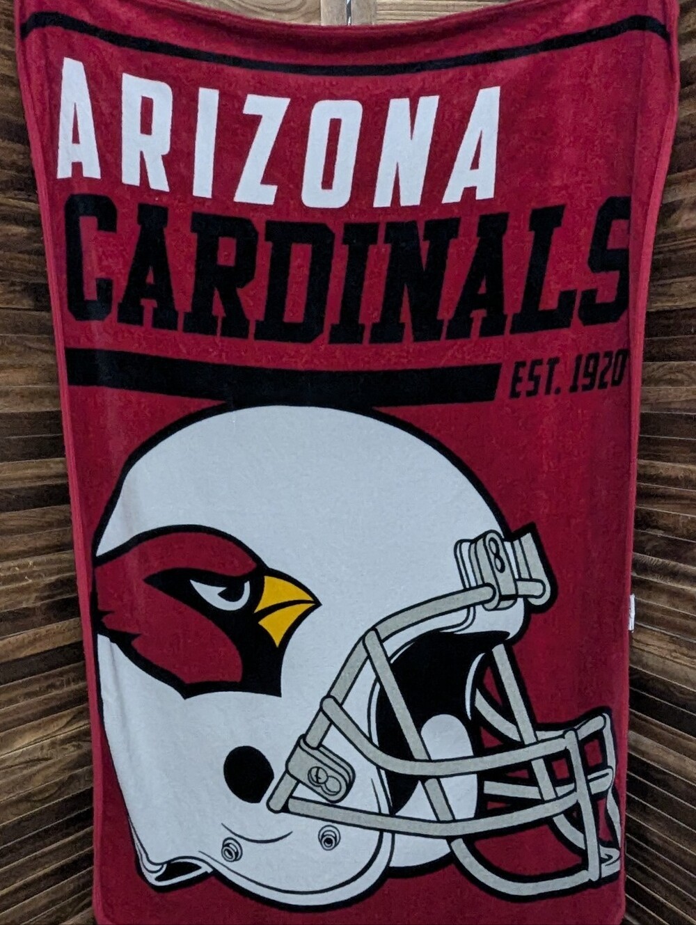 Northwest NFL Arizona Cardinals Plush Throw Blanket - Est. 1920 Helmet